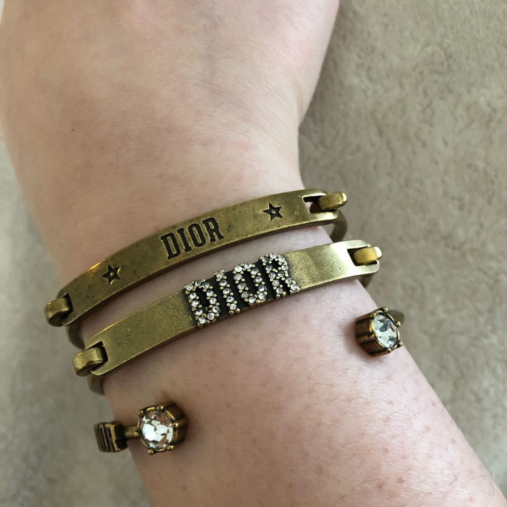 Christian Dior set of three bracelet